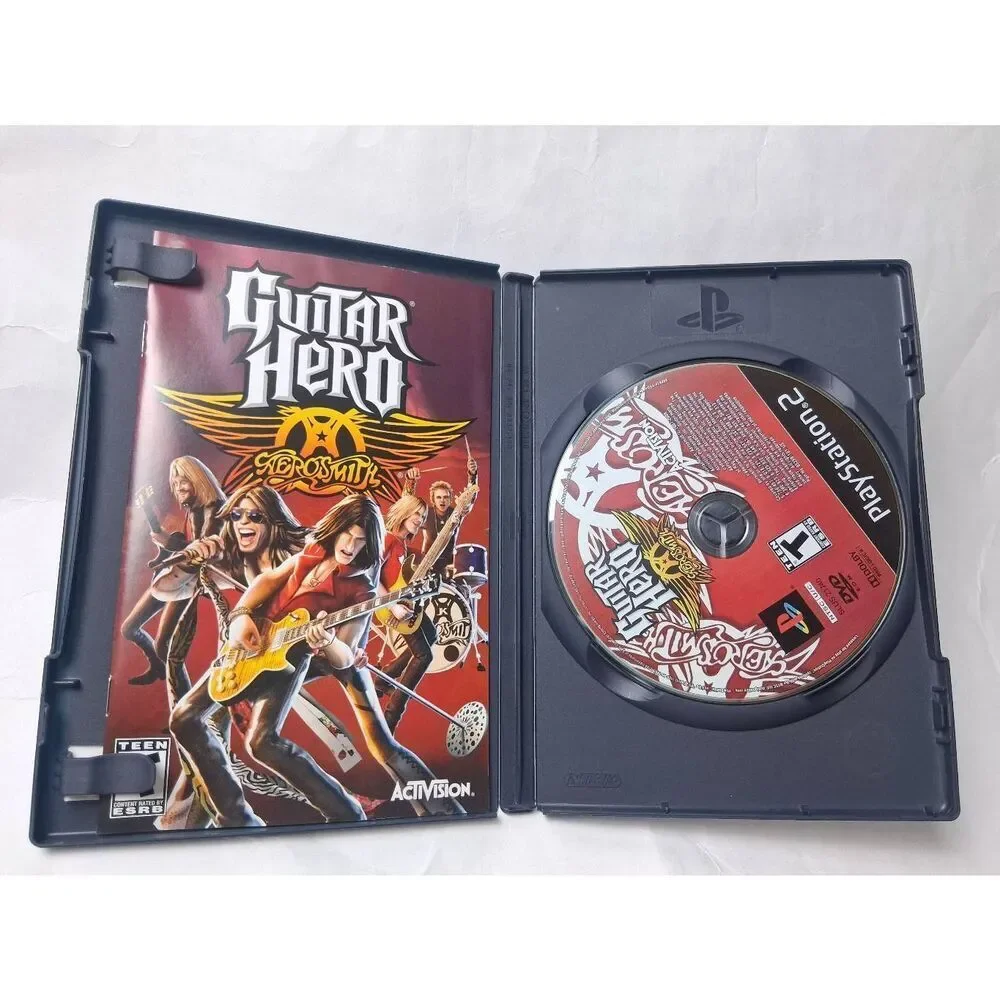 Guitar Hero: Aerosmith  Playstation 2 PS2 Good Condition-UnTested Complete